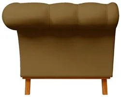 Sofá 150cm 2 Lugares Base Madeira Império B-260 Veludo Mostarda - Domi