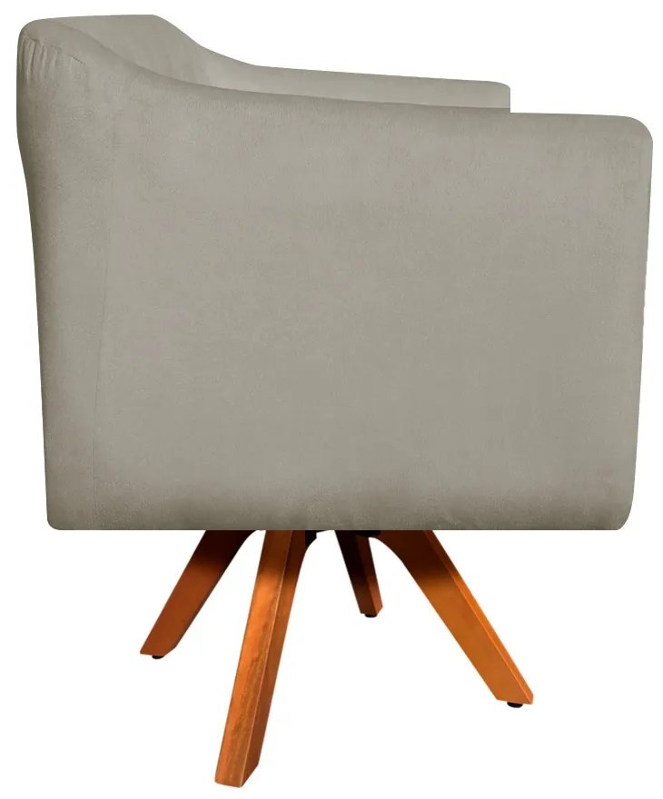 KIT 02 POLTRONAS GIRATORIA JULIA SUEDE M