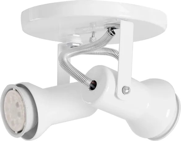 Spot Sobrepor Alum&amp;#xED;nio Branco 12cmx&amp;#xF8;4cm