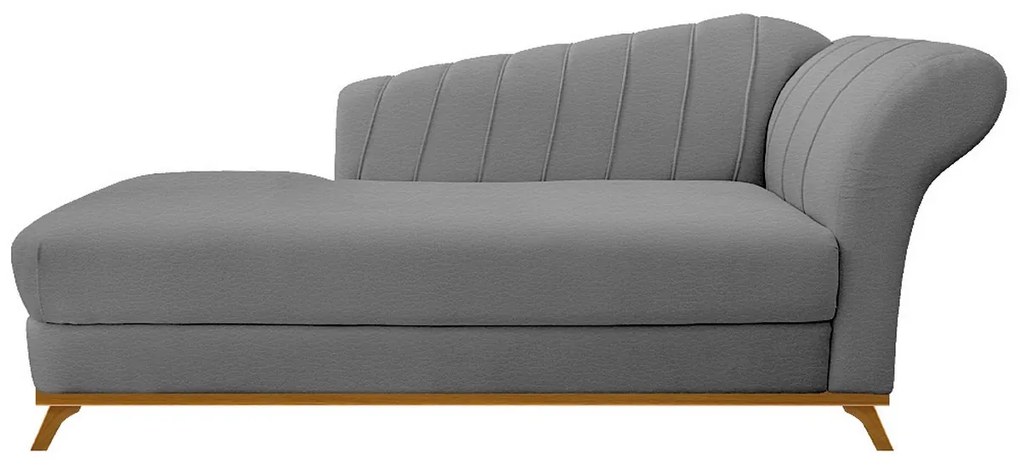 Recamier Vanessa 185cm Lado Esquerdo Corano Cinza - ADJ Decor