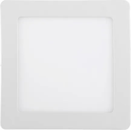 Plafon Led De Sobrepor Quadrado Branco 12w Moldura
