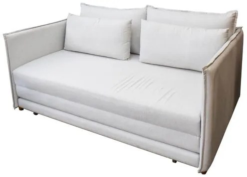 Sofa Cama Bed 2 Lugares Assento Tecido Fendi Base Madeira 152 cm - 69805 Sun House