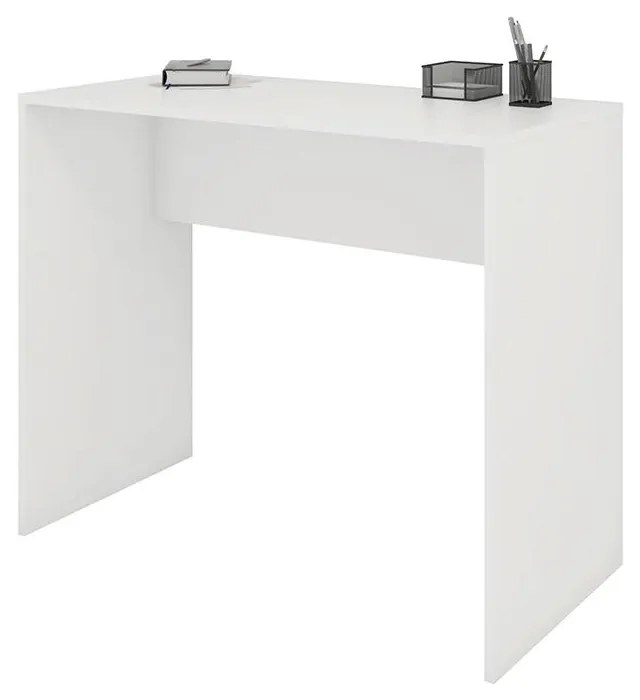 Mesa Escrivaninha Escritório Home Office Organizadora Branca