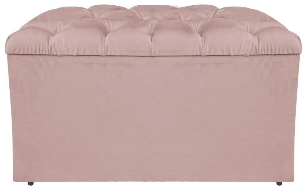 Calçadeira Estofada Liverpool 90 cm Solteiro Suede Roxo - ADJ Decor