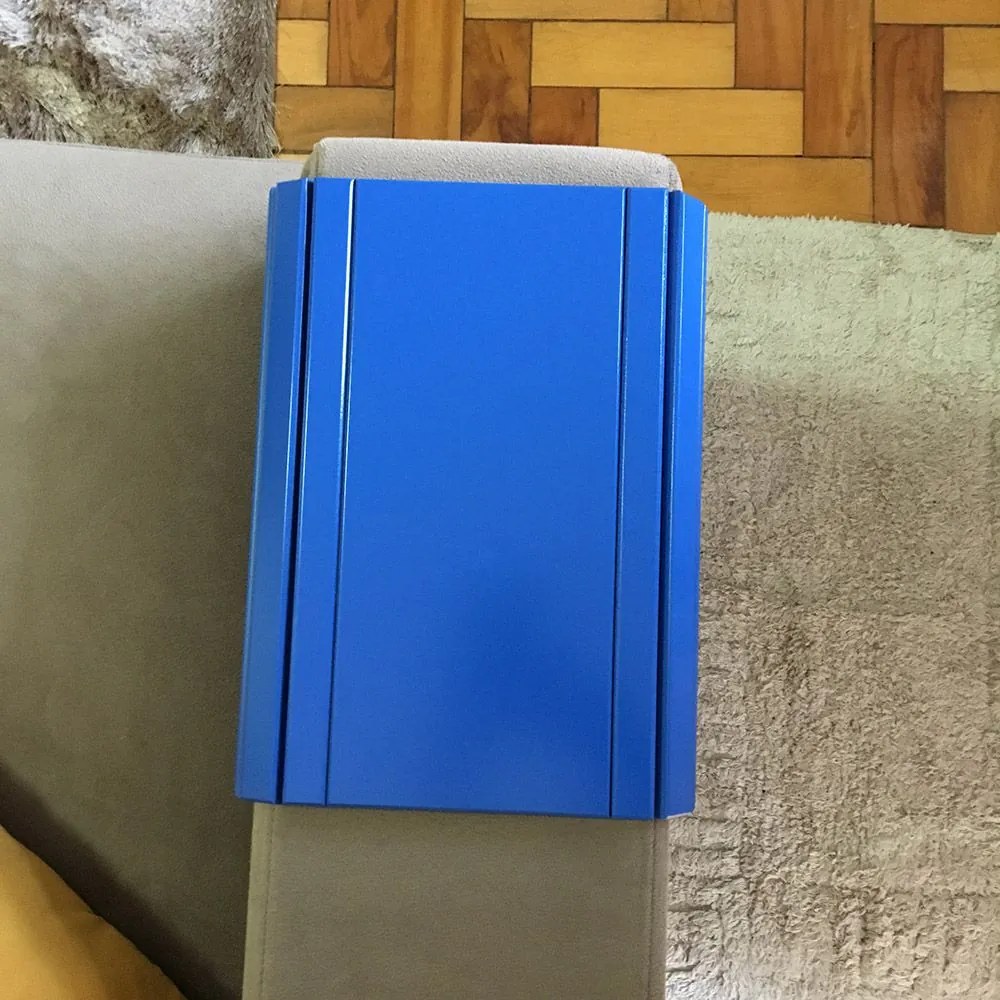 Kit 02 Bandejas Esteira para Braço de Sofá Porta Copo Reto - D'Rossi - Azul