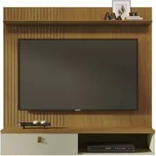 Painel TV 55 Pol e Bancada Suspensa Talyn Z10 Cumaru/Opala - Mpozenato