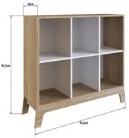 Estante Infantil com 6 Nichos Organizadores 93cm Favo de Mel 008 Itapu