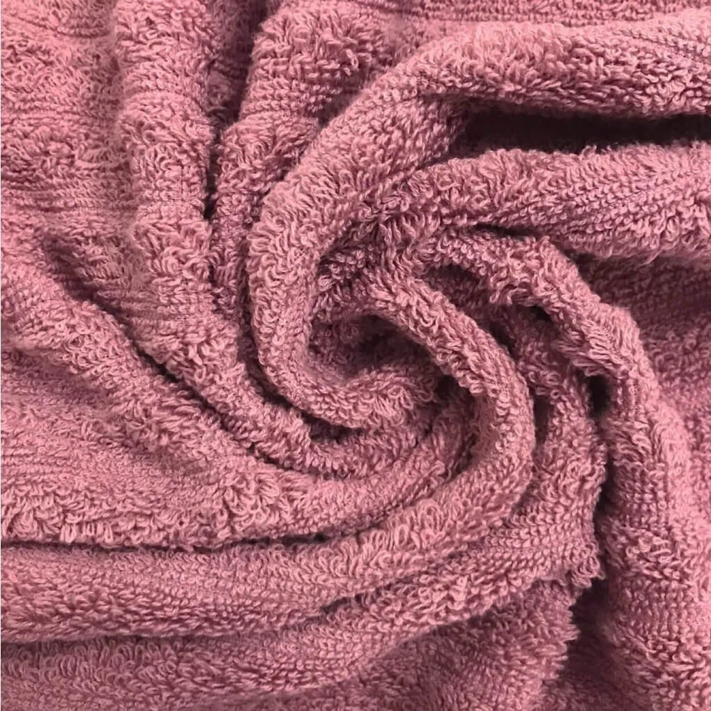 Toalha de Banho Unidade 100% Algodão Fio Penteado Rose