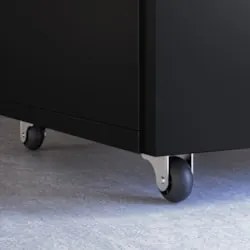 Mesa Escrivaninha Bancada de Estudos Para Quarto Salt Preto Z06 - Mpoz