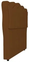 Cabeceira Casal Cama Box 140cm Oregon Z04 Veludo Terracota - Mpozenato