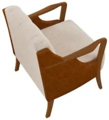 Kit 2 Poltronas Decorativas para Sala de Estar Capitonê Lapa Z32 PU Ca