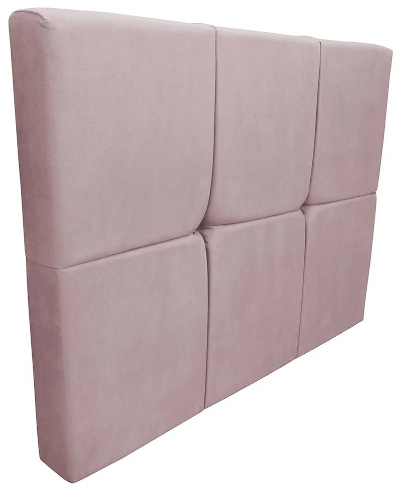 Cabeceira Painel Nina para Cama Box Solteiro 1,00 m Estofada Suede Crepe