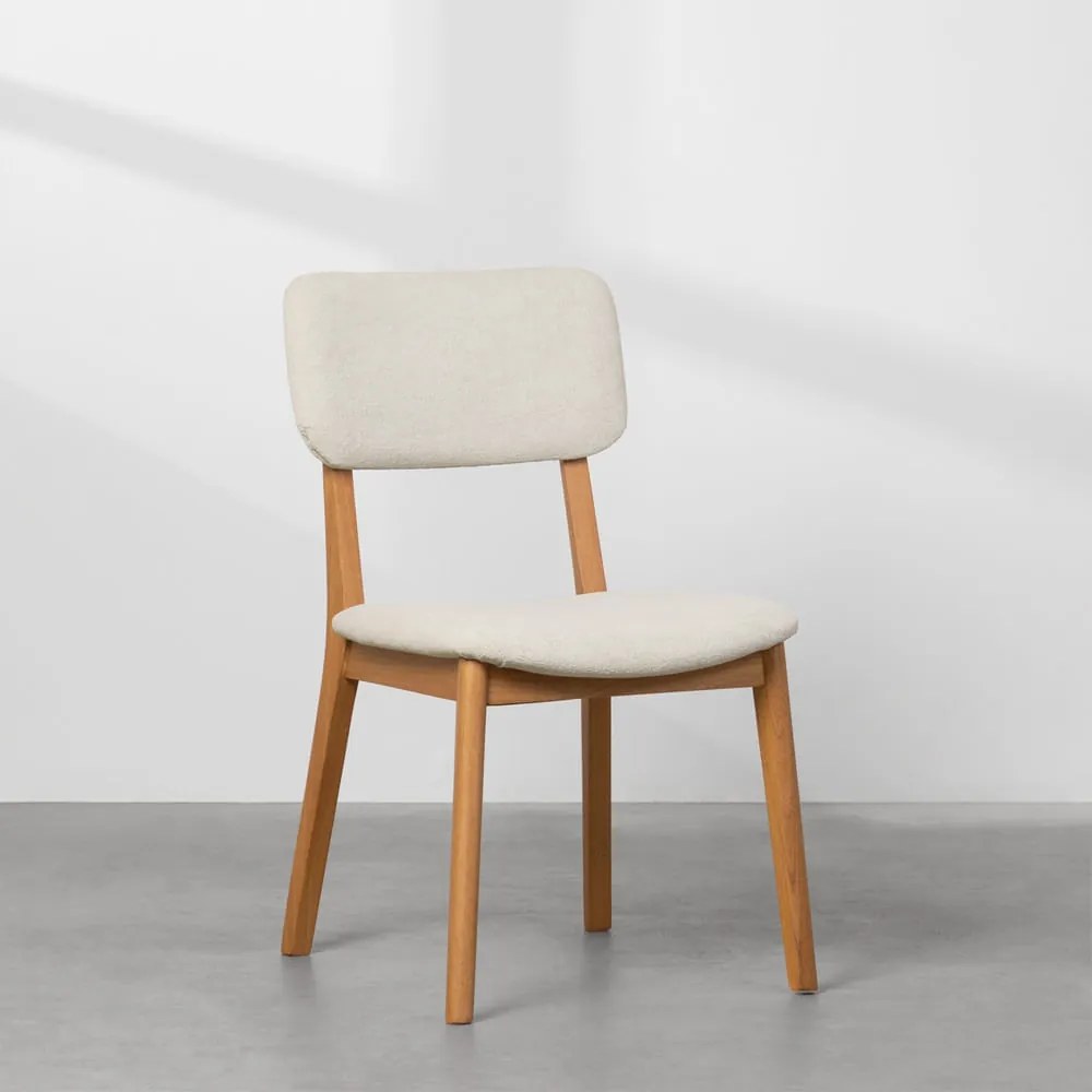 Cadeira Lalá Estofada - Marfim