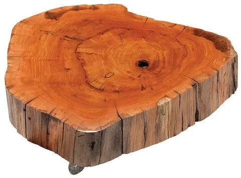 Mesa Centro Wood Média Com Rodízios - 78954 Sun house