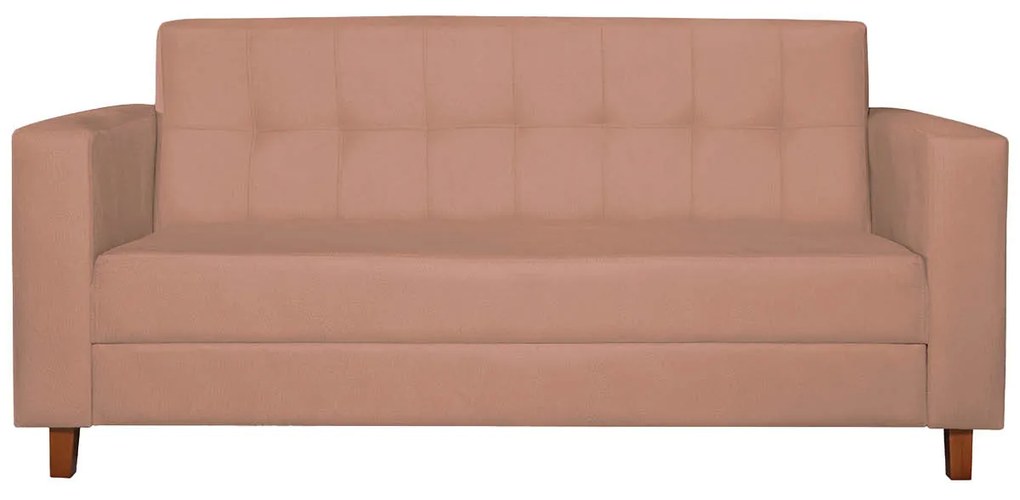Kit Sofá 2 Lugares e 2 Poltronas Denver Suede Rosê - ADJ Decor