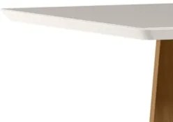 Mesa de Jantar Retangular 120cm 4 Lugares Zuma Ypê/Off N02 - Mpozena