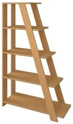 Kit 2 Estante Multiuso Decorativa 5 Prateleiras Stela A06 Freijó - Mpo
