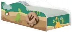 Cama Solteiro Infantil Baixa Para Colchão 188x88cm Dinossauro K06 - Mp