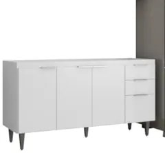 Armário de Cozinha CP03 Para Pia 150cm Pérola Z34 Branco - Mpozenat