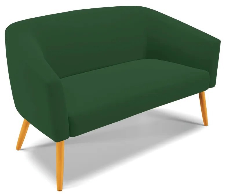 Namoradeira e 2 Poltronas Giratória MA30 Stella Veludo D03 - D'Rossi - Verde