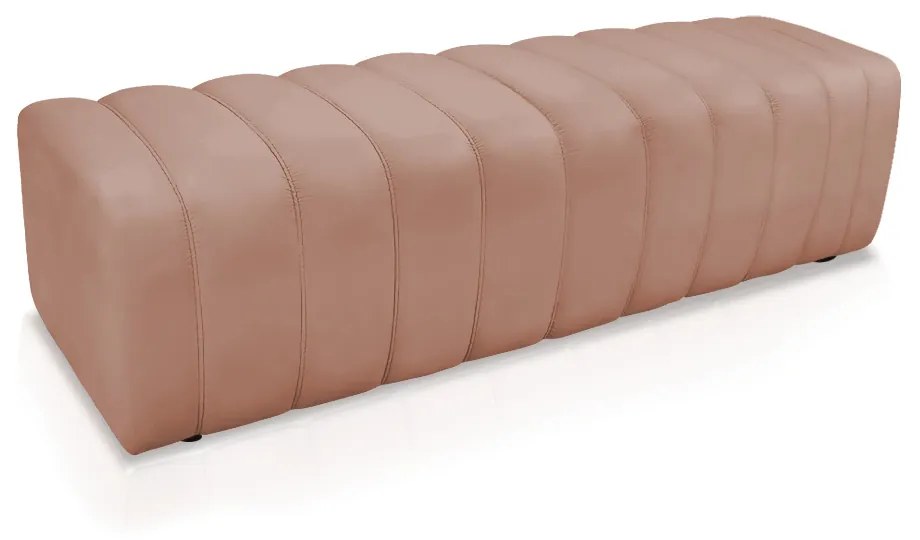 Calçadeira Olivia King 195 cm Veludo Rose - D'Rossi