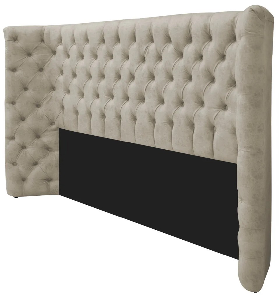Kit Cabeceira e Calçadeira Baú Queen Everest P02 160 cm para cama Box Suede - ADJ Decor