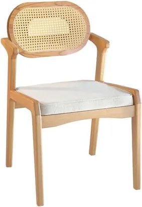 Cadeira Aria com Palha Cadeira Aria Cinamomo com Palha Linho Rústico