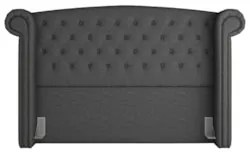 Cabeceira Cama Box Casal 140cm Provença Z37 Linho Chumbo - Mpozenato