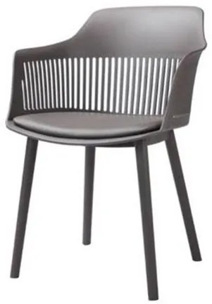 Cadeira Leslie Polipropileno Cinza - 66330 Sun House