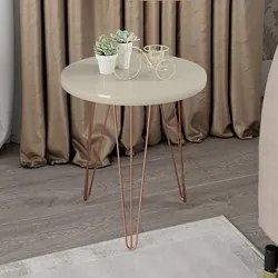 Conjunto Mesas de Centro Redondas Evolution Base Aço Off White - Patri