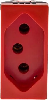 Modulo Tomada Pial Plus+ 20A Vermelha