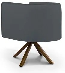 Kit 2 Poltronas Decorativas Base Giromad Madeira Betina C-03 Corano Ci