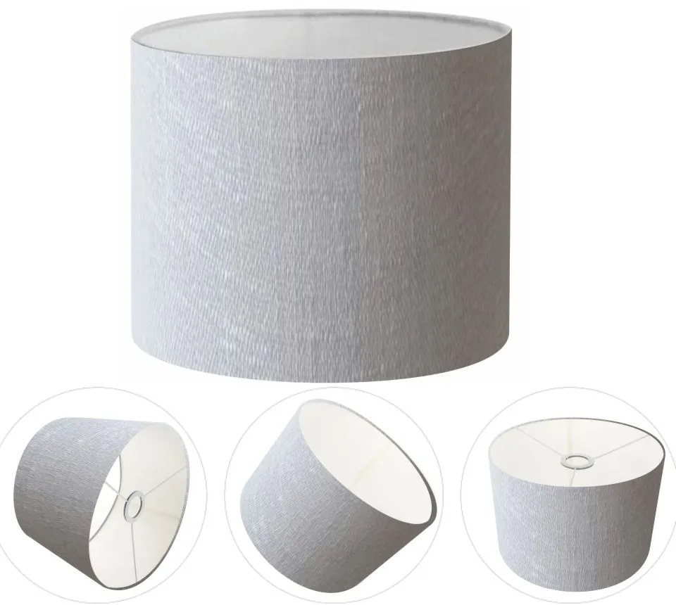 Cúpula abajur e luminária cilíndrica vivare cp-8012 Ø30x25cm - bocal europeu