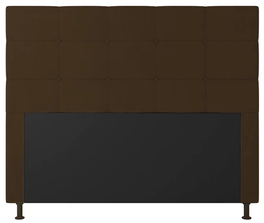 Cabeceira Stambul Para Cama Box Casal 140 cm Suede - D'Rossi - Marrom