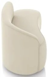 Sofá 2 Lugares Para Sala 140cm Orgânico Wendi Veludo Bege I01 - Mpoze