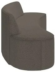 Sofá 5 Lugares para Sala de Estar Living 280cm Koane D06 Bouclê Castor