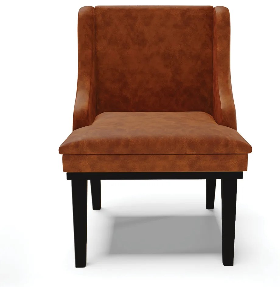 Cadeira Sala Jantar Kit 10 Liz Base Madeira Preto Sintético PU Preto D03 - D'Ross - Nozes