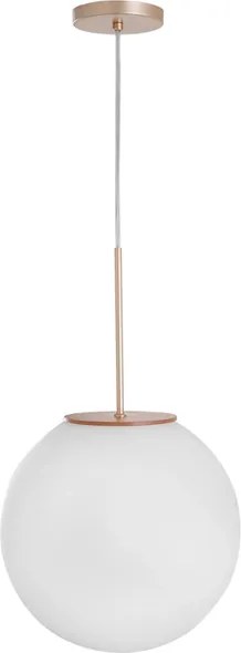 Pendente Madeira E Metal Dourado Milk