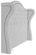 Cabeceira Cama Box Casal 140cm Antibes Z37 Boucle Branco - Mpozenato