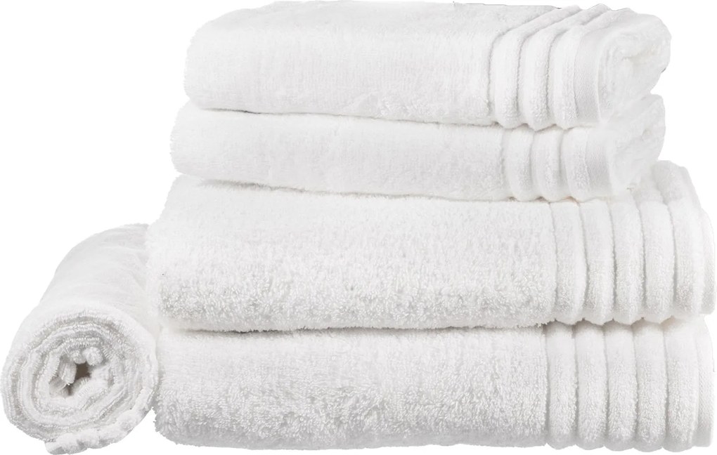 Kit Toalhas de Banho 05 Pçs Trussardi 100% Algodão Imperiale - Branco  Branco