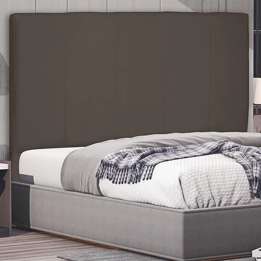 Cabeceira Decorativa Casal 1,40M Erza Suede Caramelo G63 - Gran Belo