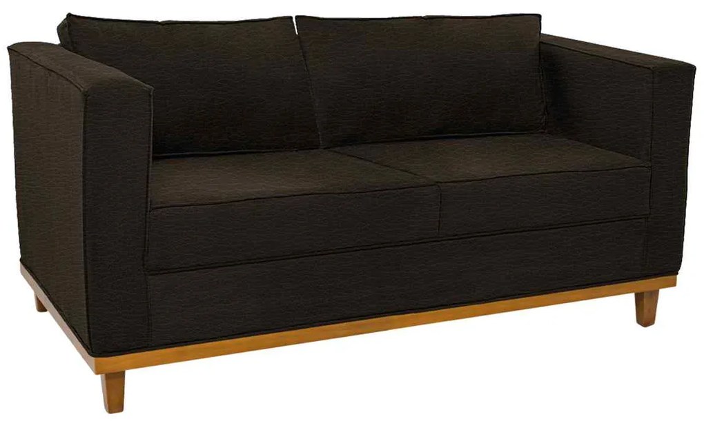 Sofá 2 Lugares Europa Corano Marrom ADJ Decor