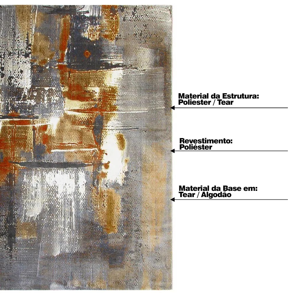 Tapete Decorativo Sala de Estar Ágape 240x340 Abstrato Colorido ( 5779 ) G67 - Gran Belo