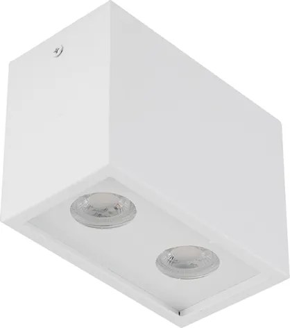 Plafon De Sobrepor Aluminio 10X5,5Cm Piccolo - BRANCO