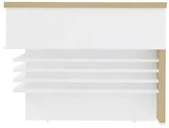 Conjunto Balcão Recepção em L e Balcão 2 Portas 3 Gavetas Corp A06 Olm