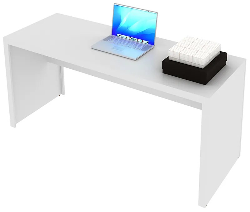 Mesa para Escritório Home Office ME4109 MDP Branco G69 - Gran Belo