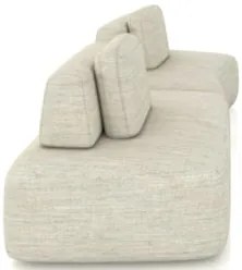 Sofá Ilha 314cm 2 Módulos Sala de Estar Moby Linho Cru Z08 - Mpozenato