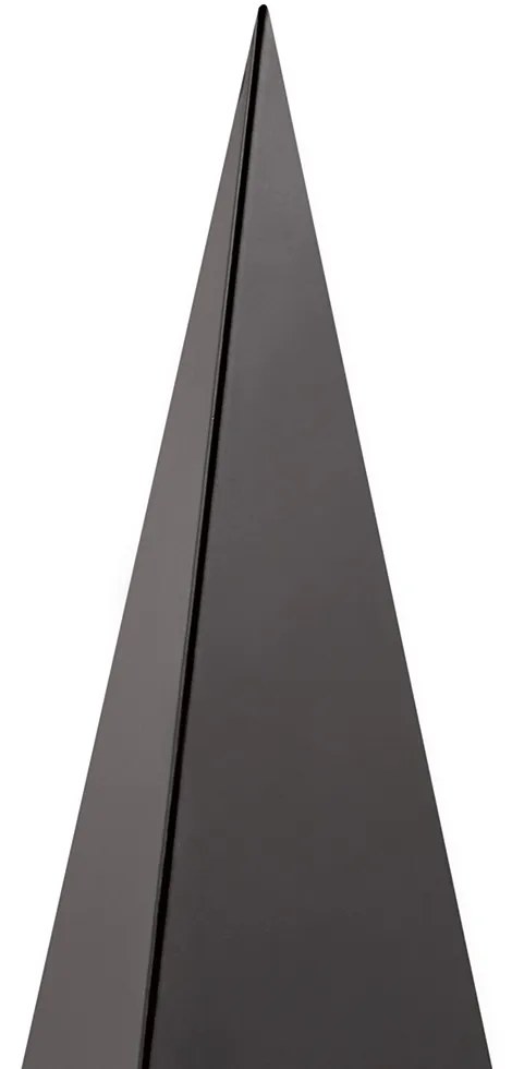Enfeite Decorativo "Piramide" Em Metal Preto 30 Cm - D'Rossi