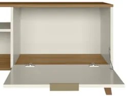 Rack Bancada Para TV 50 Pol 120cm Roby Off/Nature Z49 - Mpozenato