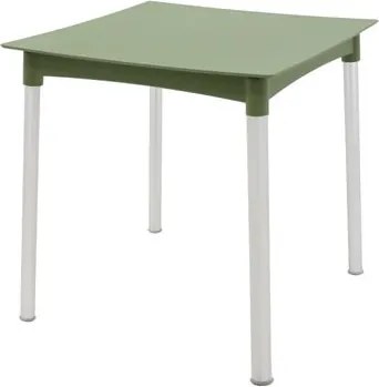 Mesa Tramontina Diana Verde Oliva 70cm em Polipropileno Pernas de Alumínio